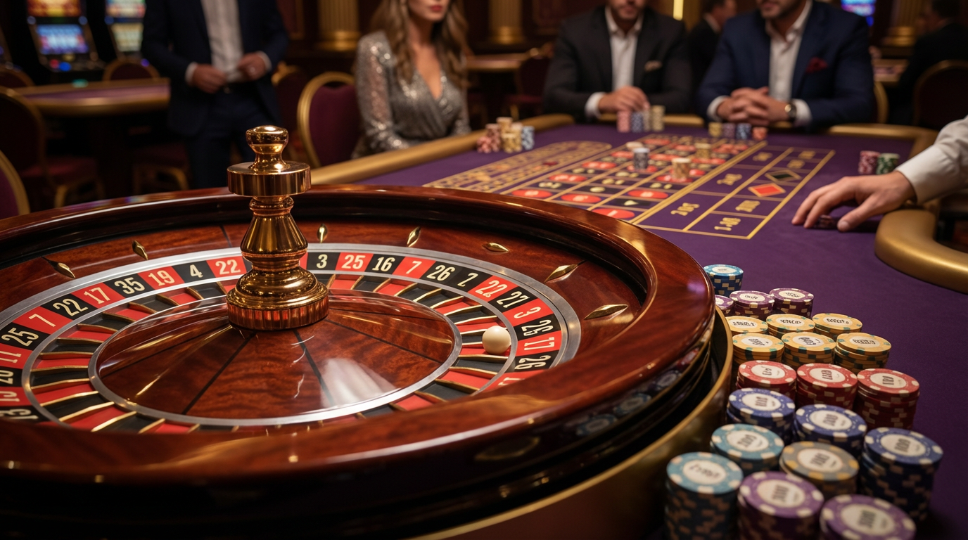 Roleta europeia premium 567win com iluminação dourada